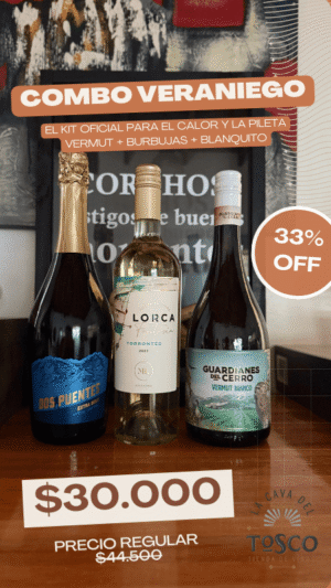 Combo Veraniego | Vermut + Espumante + Torrontés